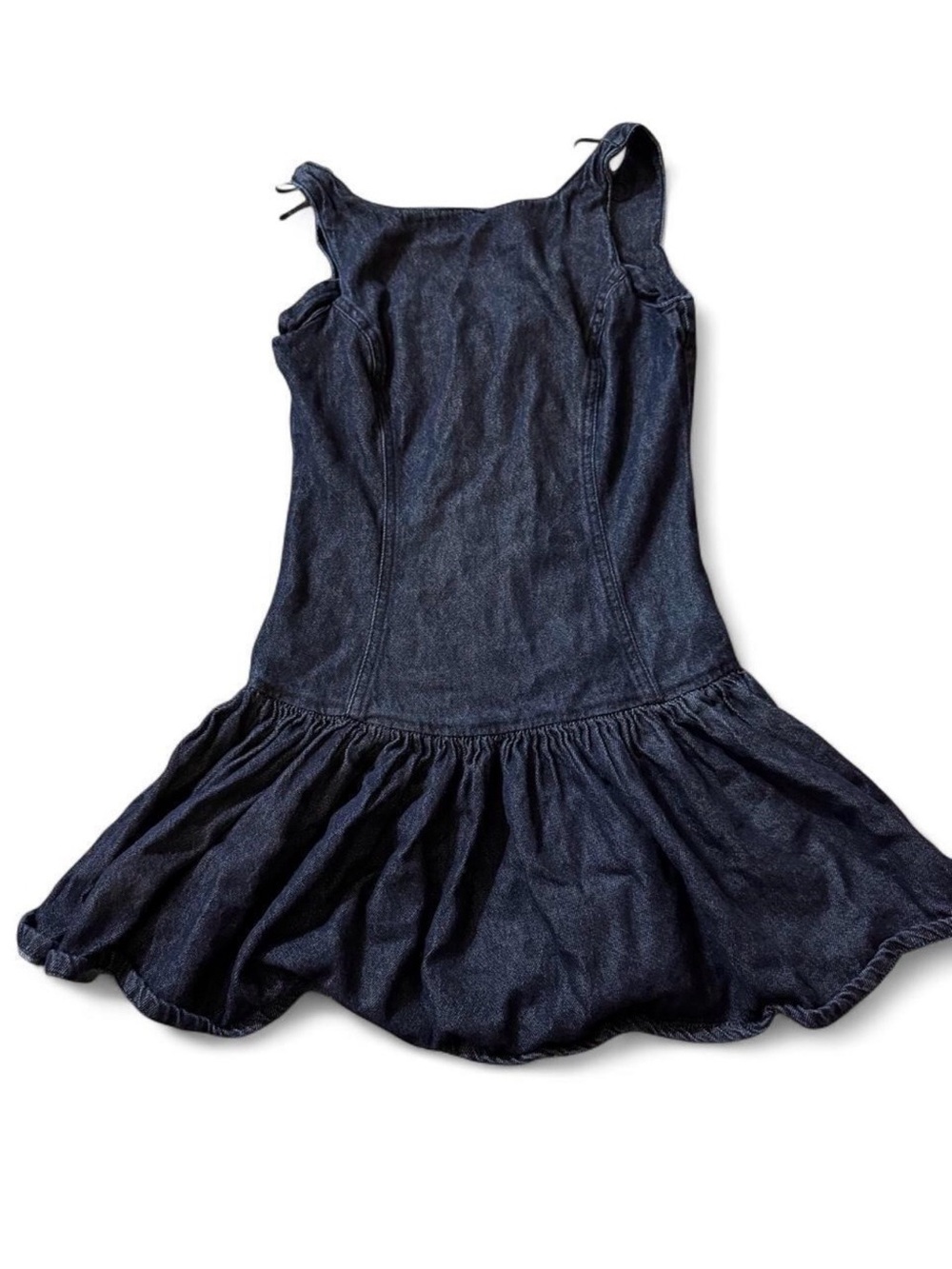 Zudio Denim Tank Dress in Dark Blue